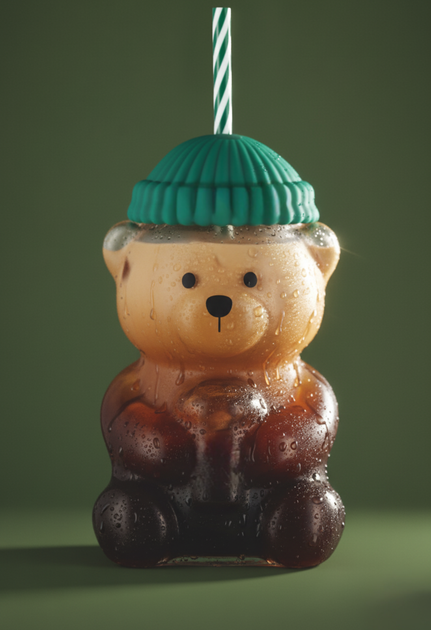Teddy Bear Glass Cup