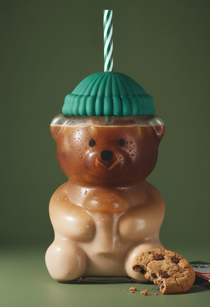 Teddy Bear Glass Cup